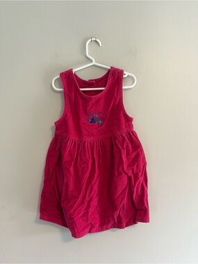 Vintage Oshkosh toddler 3 pink corduroy sleeveless dress
